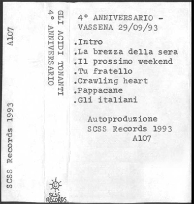 a107 gli acidi tonanti: 4o anniversario 1993 a107 gli acidi tonanti: 4o anniversario 1993